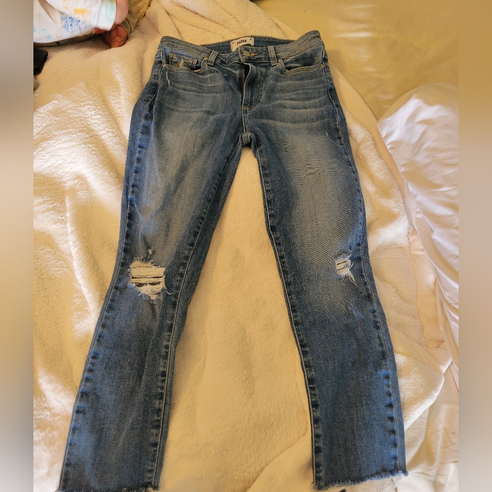 PAIGE Light Blue Denim Jeans